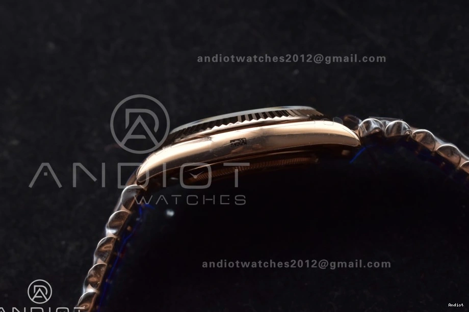 Steel Best V4 904L on Edition Bracelet Dial Ombre QF A2836 Slate (Gain Weight) President RG DayDate 40 0306